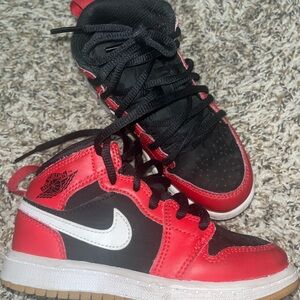 Jordan Kids Sneakers Red Black White